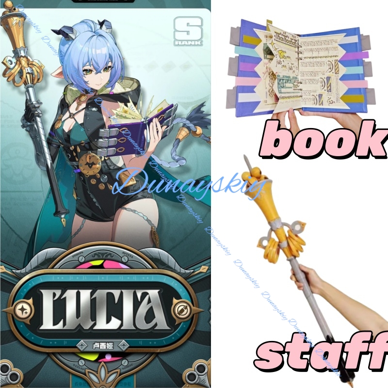 Cosplay Prop Book - ゲームゼンレスゾーンゼロ ルシアコスプレ小道具アニメスタッフブックアクセサリーハロウィンカーニバルパーティーコスチューム
