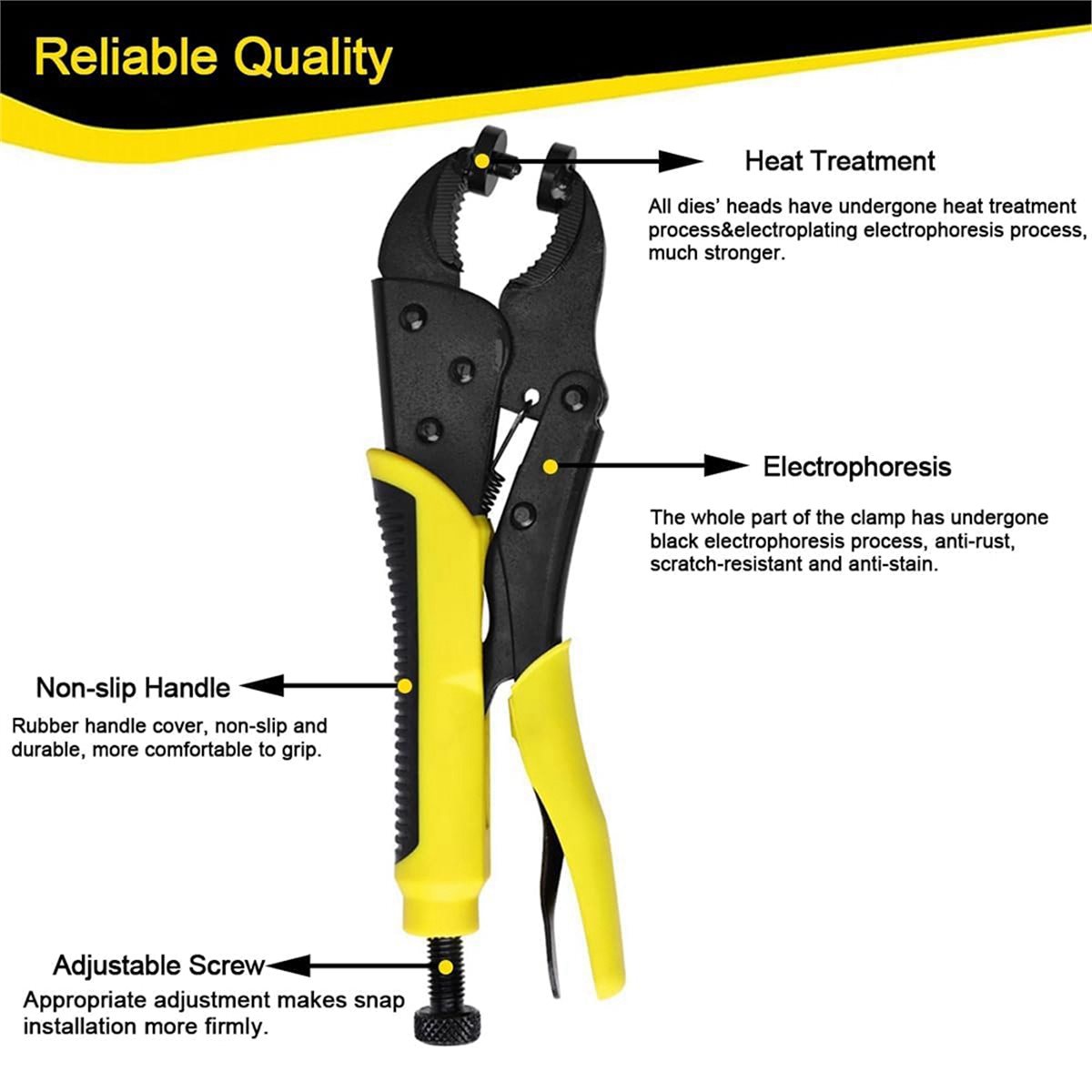 Sep.HOT~頑丈なスナップファスナーツールキット、25セ - Snap Plier Setter のレビューと価格
